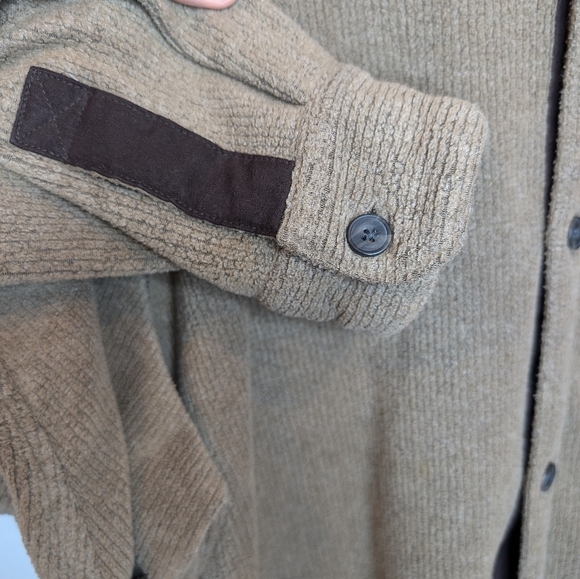 Vintage Tasso Ella Brown Button Down Collared Fleece Sweater Jacket XXL Mens - Picture 8 of 10